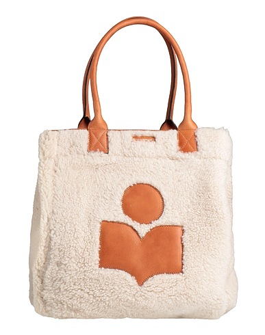 ISABEL MARANT Handbag Ivory 100% Shearling