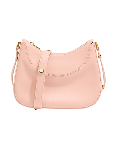 MARNI Cross-body bags Light pink 100% Cow leather