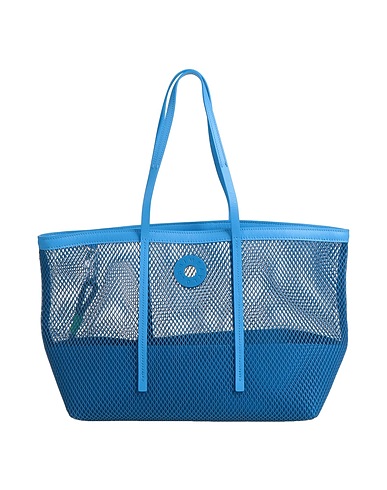 BIMBA Y LOLA Bolso de mano Azul 100% Poliéster, Piel de bovino