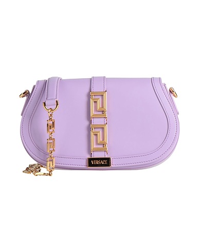 VERSACE Borsa a tracolla Lilla 100% Pelle di vitello