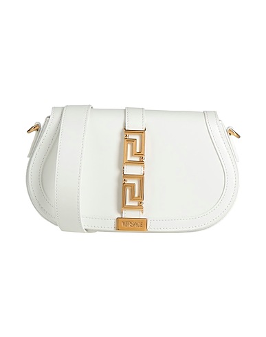 VERSACE Across-body bag White 100% Calfskin