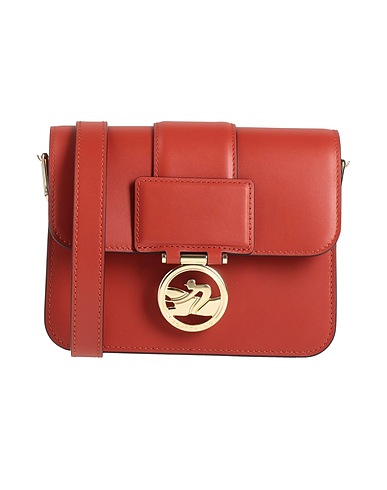 LONGCHAMP Umhängetasche Ziegelrot Leder