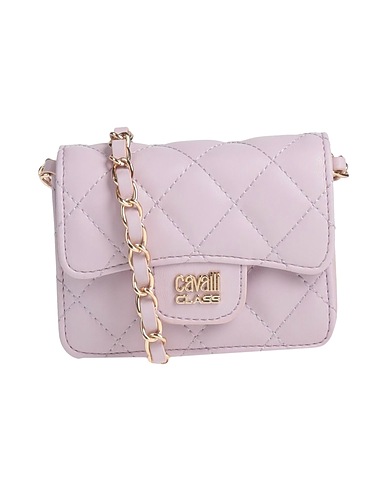 CAVALLI CLASS Borsa a tracolla Lilla Fibre tessili