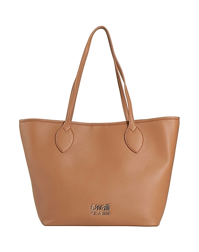 CAVALLI CLASS Shoulder bag Dark brown Textile fibres