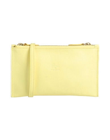 IL BISONTE Across-body bag Yellow Leather
