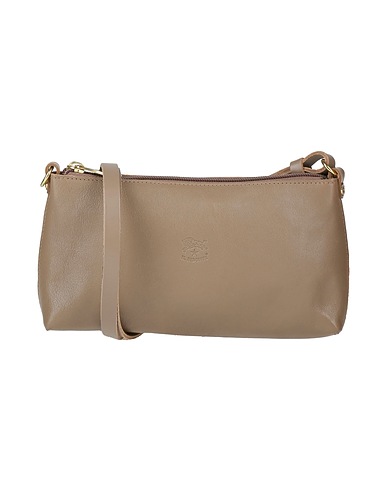 IL BISONTE Cross-body bags Light brown Leather