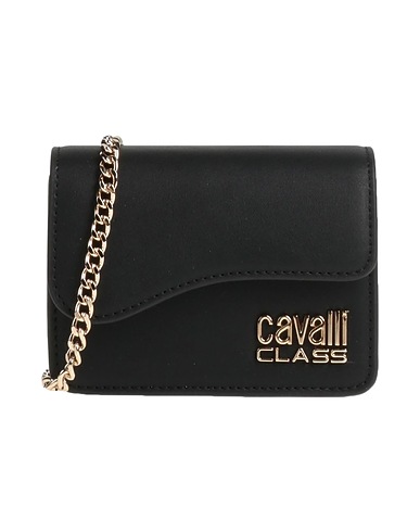 CAVALLI CLASS Across-body bag Black Textile fibres