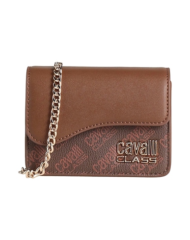 CAVALLI CLASS Borsa a tracolla Testa di moro Fibre tessili