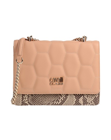 CAVALLI CLASS Across-body bag Sand Textile fibres