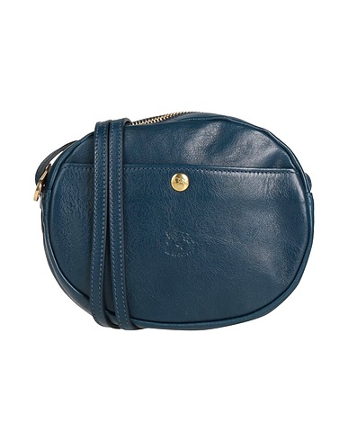 IL BISONTE Cross-body bags Navy Soft Leather