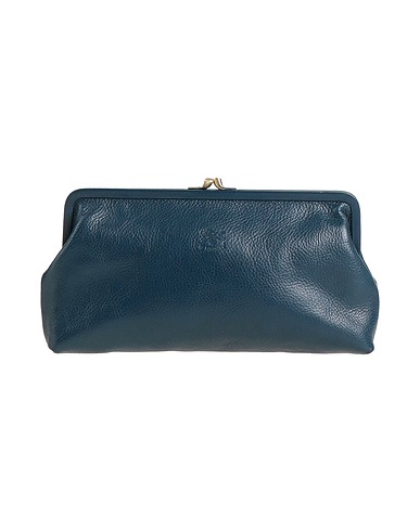 IL BISONTE Handbag Navy Leather