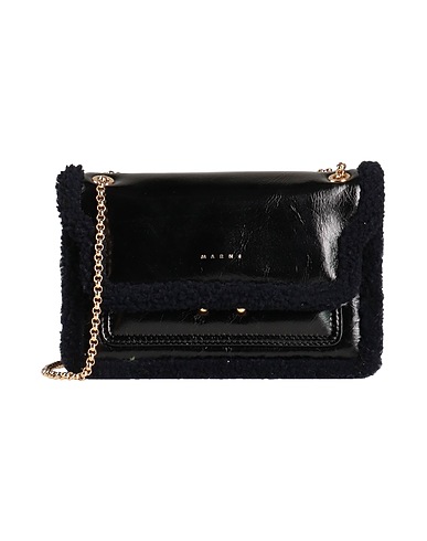 MARNI Cross-body bags Black Soft Leather