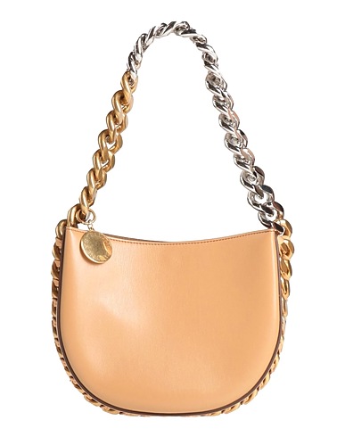 STELLA McCARTNEY Handbag Camel 51% Polyester, 49% Polyurethane