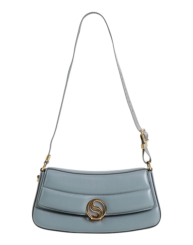 STELLA McCARTNEY Shoulder bag Slate blue 56% Polyurethane, 44% Polyester