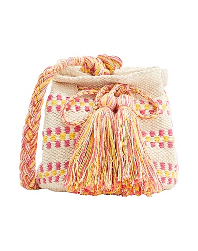 8 by YOOX Across-body bag ORGANIC COTTON MINI CROSS-BODY BUCKET BAG
 Ivory 100% Recycled cotton