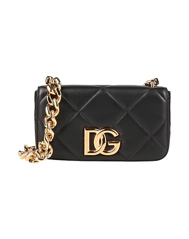 DOLCE&GABBANA Τσάντα ταχυδρόμου Μαύρο 100% Δέρμα αρνιού