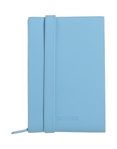 JACQUEMUS Across-body bag Sky blue Soft Leather