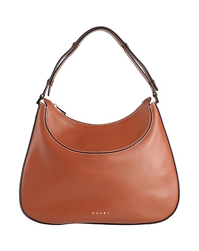 MARNI Shoulder bag Brown 100% Bovine leather, Steel
