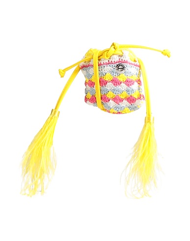 ACTITUDE by TWINSET Across-body bag Yellow 100% Cotton, Polyurethane