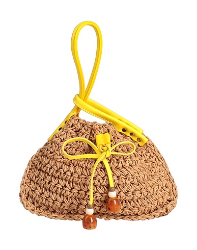 ZANELLATO Handbag Yellow Textile fibres
