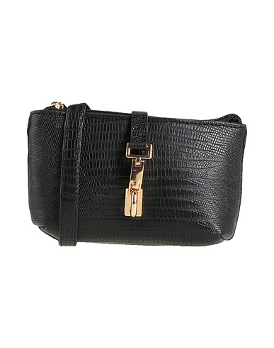 MANOUKIAN Across-body bag Black 100% PVC - Polyvinyl chloride
