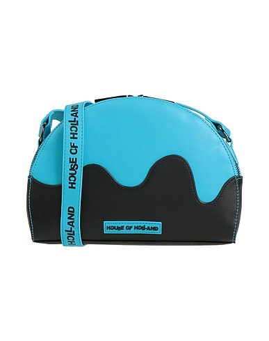 HOUSE OF HOLLAND Across-body bag Azure 100% Polyurethane, PVC - Polyvinyl chloride