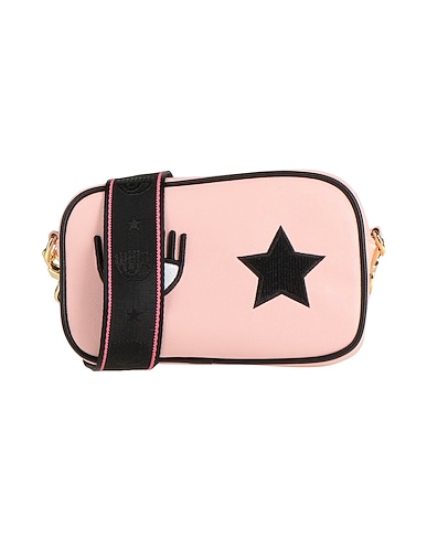 CHIARA FERRAGNI Borsa a tracolla Rosa 100% Poliestere, Spalmato poliuretano