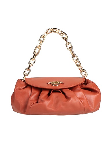 BORBONESE Handbag Rust Leather