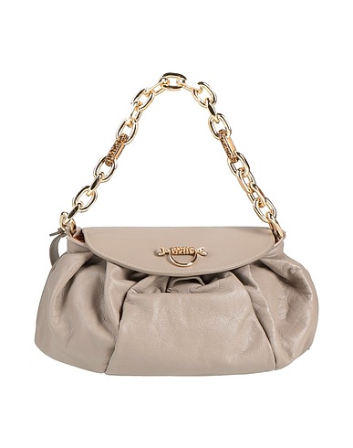 BORBONESE Handbag Taupe Leather