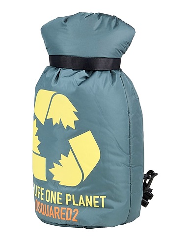 DSQUARED2 Rucksacks Emerald green Recycled nylon, Recycled polyester