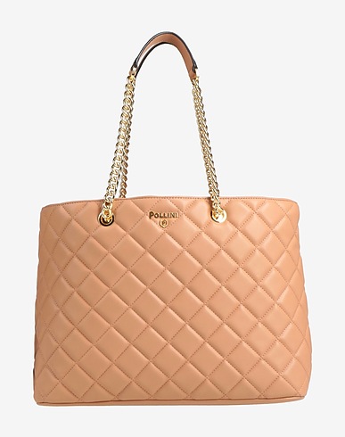 POLLINI Handbag Light brown 100% Polyurethane