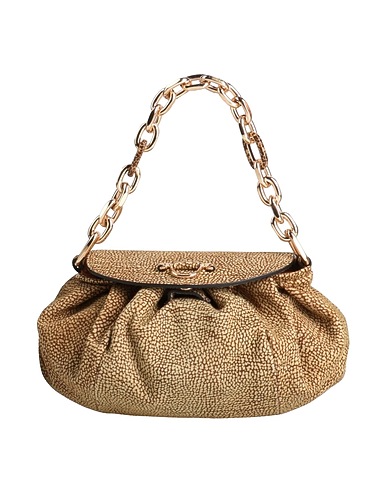 BORBONESE Handtasche Sand 100% Leder