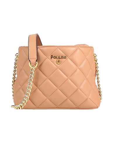 POLLINI Cross-body bags Tan 100% Polyurethane