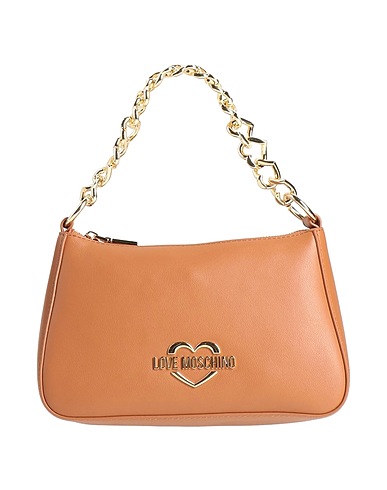 LOVE MOSCHINO Borsa a mano Cammello 100% Poliuretano