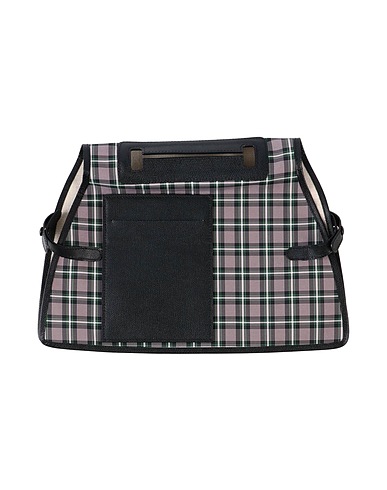 VALEXTRA Bag accessories & charms Black Soft Leather, Textile fibers