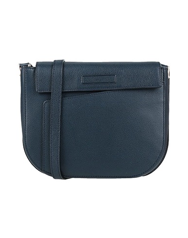 VALEXTRA Bolso con bandolera Azul noche Piel de ternera