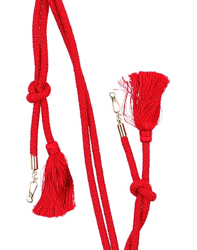 VALEXTRA Bag accessories & charms Red 60% Cotton, 35% Acetate, 5% Polyester