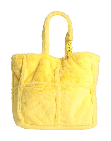 LA MILANESA Handbag Yellow Textile fibres