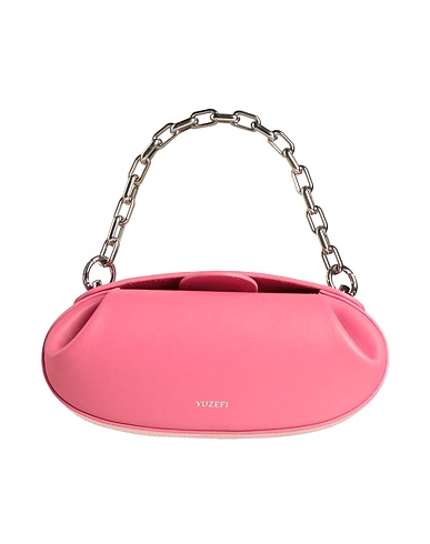 YUZEFI Handbag Pink Soft Leather