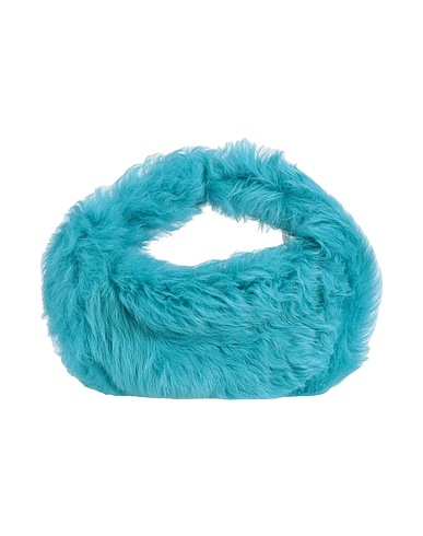 BY FAR Handtasche Azurblau 100% Lammleder