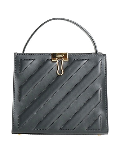 OFF-WHITE™ Handbag Black 100% Soft Leather