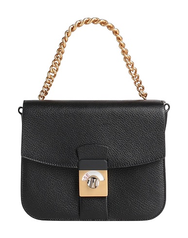 MAISON MARGIELA Borsa a mano Nero 100% Pelle di capra, Cotone, Ottone, Zinco, Metallo