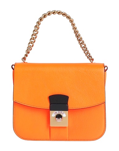 MAISON MARGIELA Handbag Orange 100% Goat skin, Cotton, Brass, Zinc, Aluminium