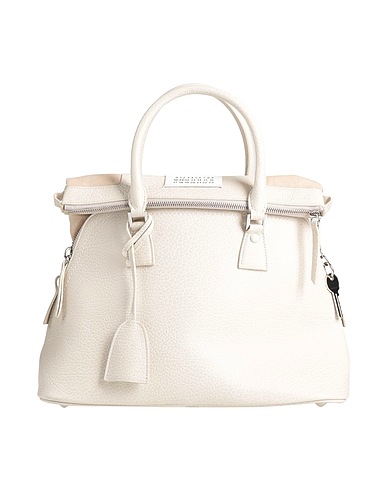 MAISON MARGIELA Handbag Light grey 100% Bovine leather, Cotton, Polyester, Zinc, Brass