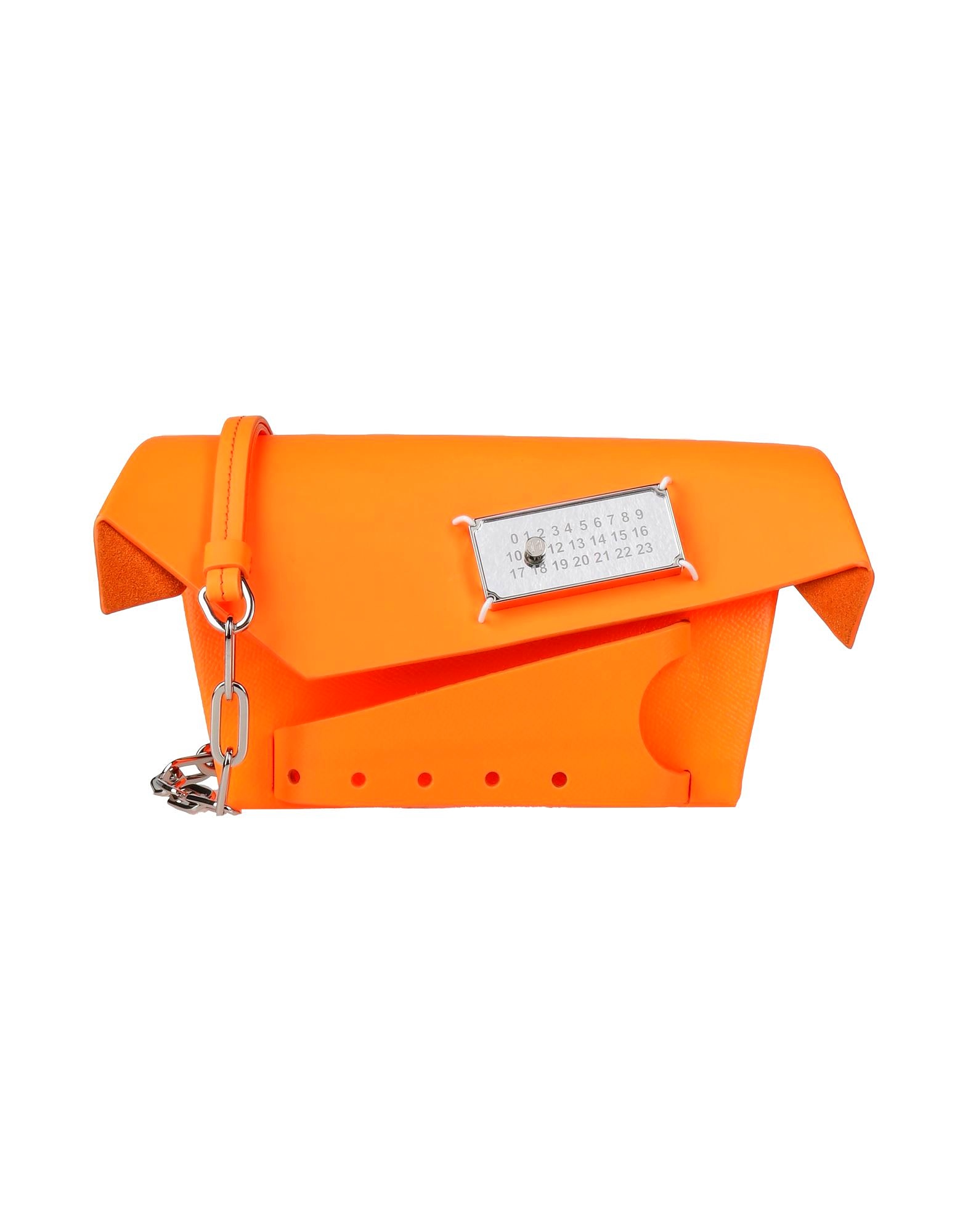 MAISON MARGIELA Handbag Orange Cow leather zoomed