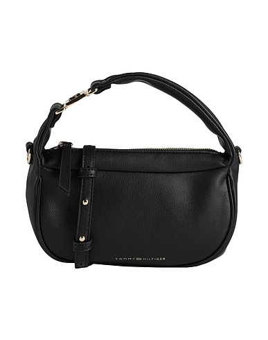 TOMMY HILFIGER Handtasche Schwarz 51% Recyceltes Polyester, 49% Polyurethan
