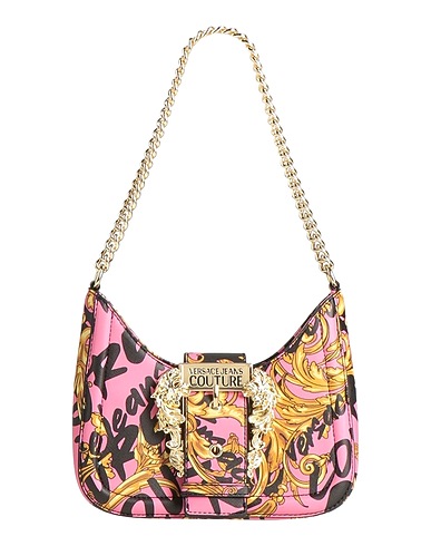 VERSACE JEANS COUTURE Borsa a mano Rosa 100% Poliestere, Resina poliuretanica
