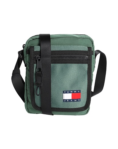 TOMMY JEANS Cross-body bags Green 90% Recycled nylon, 10% Polyester