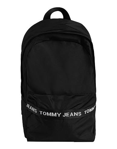 TOMMY JEANS Rucksacks Black 100% Recycled polyester
