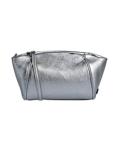 GIANNI CHIARINI Cross-body bags Silver Soft Leather